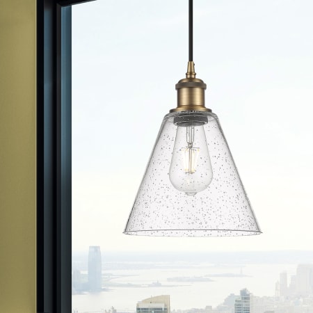 A large image of the Innovations Lighting 516-1P-12-8 Berkshire Pendant Alternate Image