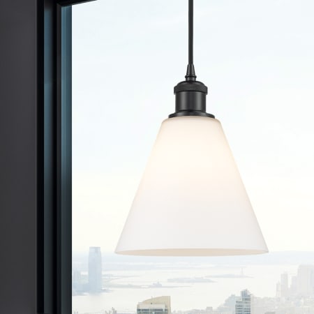 A large image of the Innovations Lighting 516-1P-12-8 Berkshire Pendant Alternate Image