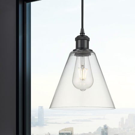 A large image of the Innovations Lighting 516-1P-12-8 Berkshire Pendant Alternate Image