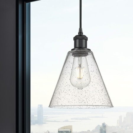 A large image of the Innovations Lighting 516-1P-12-8 Berkshire Pendant Alternate Image