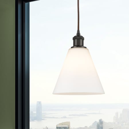 A large image of the Innovations Lighting 516-1P-12-8 Berkshire Pendant Alternate Image