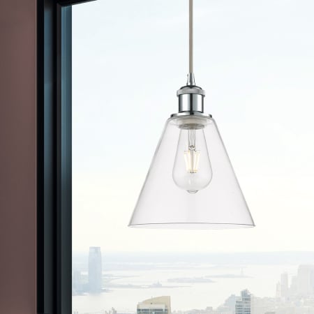 A large image of the Innovations Lighting 516-1P-12-8 Berkshire Pendant Alternate Image