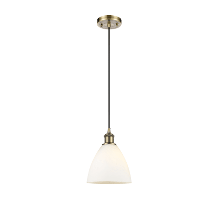 A large image of the Innovations Lighting 516-1P-12-8 Bristol Pendant Alternate image