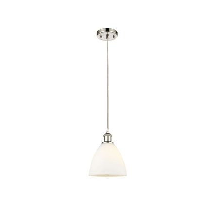 A large image of the Innovations Lighting 516-1P-12-8 Bristol Pendant Alternate image