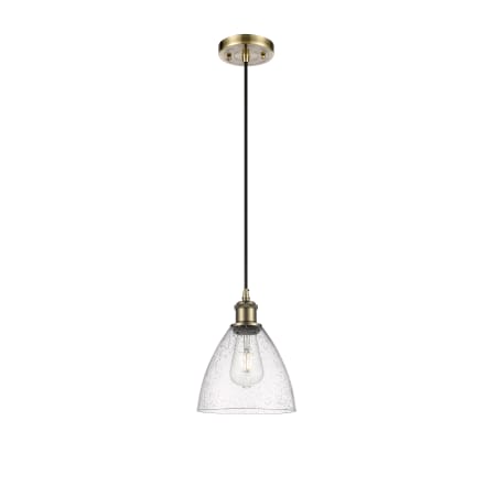 A large image of the Innovations Lighting 516-1P-12-8 Bristol Pendant Alternate image