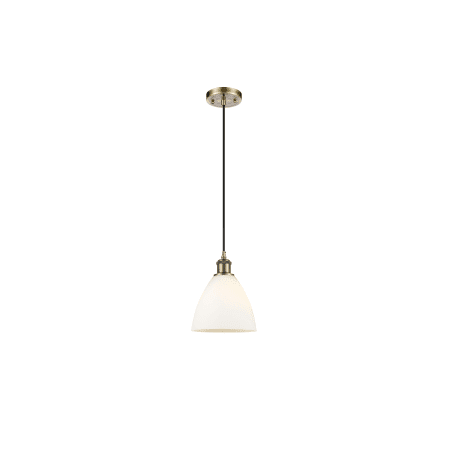 A large image of the Innovations Lighting 516-1P-12-8 Bristol Pendant Alternate Image