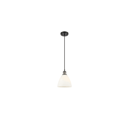 A large image of the Innovations Lighting 516-1P-12-8 Bristol Pendant Alternate Image