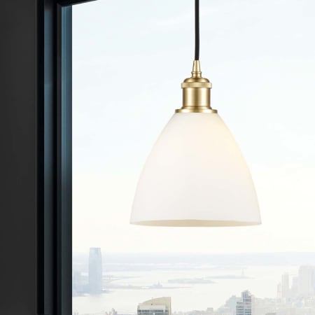 A large image of the Innovations Lighting 516-1P-12-8 Bristol Pendant Alternate Image