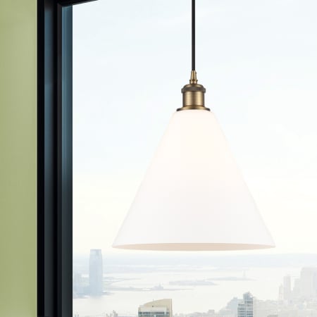 A large image of the Innovations Lighting 516-1P-15-12 Berkshire Pendant Alternate Image