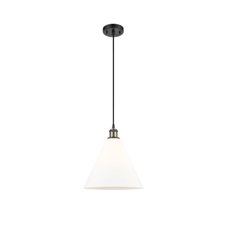 A large image of the Innovations Lighting 516-1P-15-12 Berkshire Pendant Alternate image