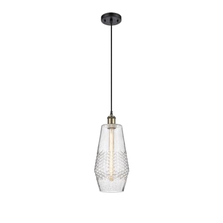 A large image of the Innovations Lighting 516-1P-17-7 Windham Pendant Alternate image