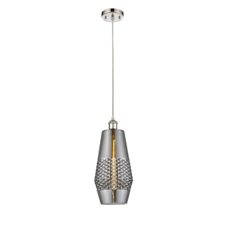 A large image of the Innovations Lighting 516-1P-17-7 Windham Pendant Alternate image