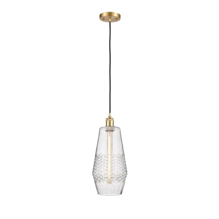 A large image of the Innovations Lighting 516-1P-17-7 Windham Pendant Alternate image