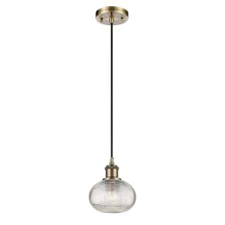 A large image of the Innovations Lighting 516-1P-7-6 Ithaca Pendant Alternate Image