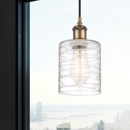 A large image of the Innovations Lighting 516-1P-8-5 Cobbleskill Pendant Alternate Image