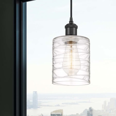 A large image of the Innovations Lighting 516-1P-8-5 Cobbleskill Pendant Alternate Image