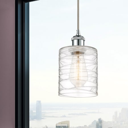 A large image of the Innovations Lighting 516-1P-8-5 Cobbleskill Pendant Alternate Image