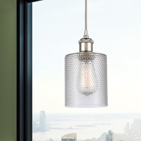 A large image of the Innovations Lighting 516-1P-8-5 Cobbleskill Pendant Alternate Image