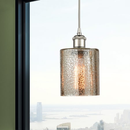 A large image of the Innovations Lighting 516-1P-8-5 Cobbleskill Pendant Alternate Image