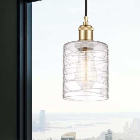 A large image of the Innovations Lighting 516-1P-8-5 Cobbleskill Pendant Alternate Image