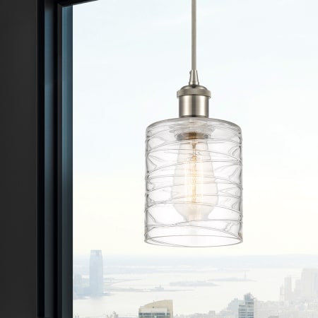 A large image of the Innovations Lighting 516-1P-8-5 Cobbleskill Pendant Alternate Image