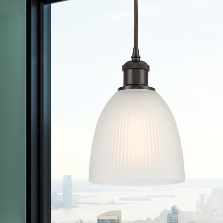 A large image of the Innovations Lighting 516-1P-9-6 Castile Pendant Alternate Image