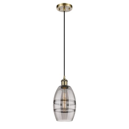 A large image of the Innovations Lighting 516-1P-9-6 Vaz Pendant Alternate Image