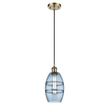 A large image of the Innovations Lighting 516-1P-9-6 Vaz Pendant Alternate Image