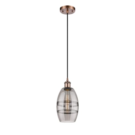 A large image of the Innovations Lighting 516-1P-9-6 Vaz Pendant Alternate Image