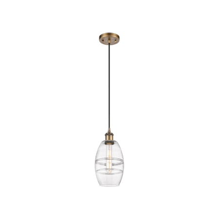 A large image of the Innovations Lighting 516-1P-9-6 Vaz Pendant Alternate Image