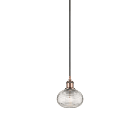 A large image of the Innovations Lighting 516-1P-7-6 Ithaca Pendant Antique Copper