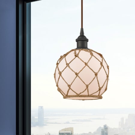 A large image of the Innovations Lighting 516-1P Farmhouse Rope Alternate Image