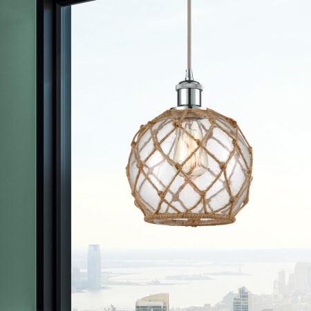 A large image of the Innovations Lighting 516-1P Farmhouse Rope Alternate Image