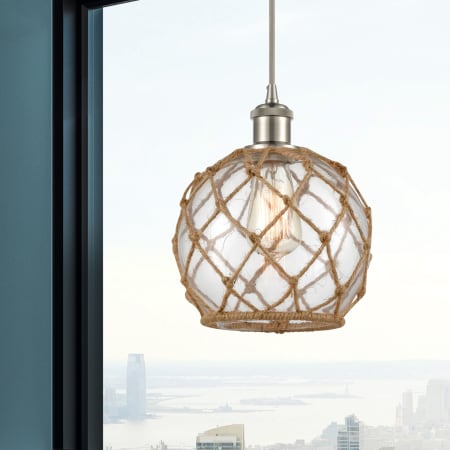 A large image of the Innovations Lighting 516-1P Farmhouse Rope Alternate Image