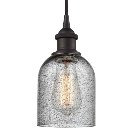 A large image of the Innovations Lighting 516-1P Caledonia Oil Rubbed Bronze / Charcoal