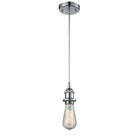 A large image of the Innovations Lighting 516-1P Bare Bulb Polished Chrome