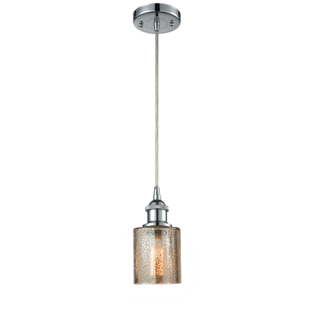A large image of the Innovations Lighting 516-1P Cobbleskill Polished Chrome / Mercury