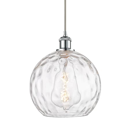 A large image of the Innovations Lighting 516-1P-13-10 Athens Pendant Polished Chrome / Clear Water Glass