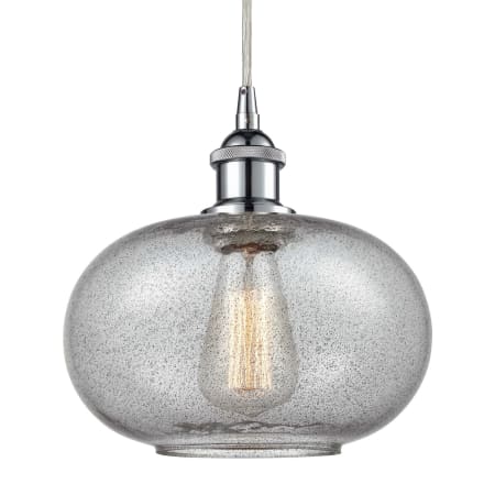 A large image of the Innovations Lighting 516-1P Gorham Polished Chrome / Charcoal