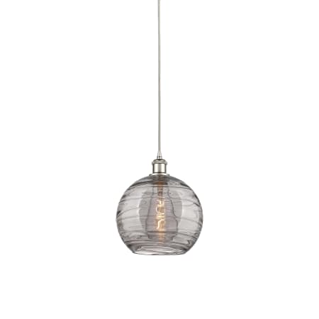 A large image of the Innovations Lighting 516-1P-12-10 Athens Pendant Polished Nickel