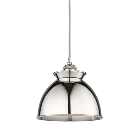 A large image of the Innovations Lighting 516-1P-10-9 Adirondack Pendant Polished Nickel