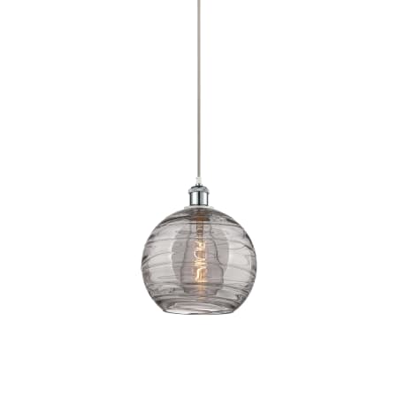 A large image of the Innovations Lighting 516-1P-12-10 Athens Pendant White Polished Chrome