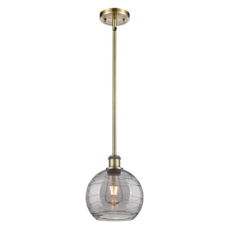 A large image of the Innovations Lighting 516-1S-10-8 Athens Deco Swirl Pendant Alternate Image