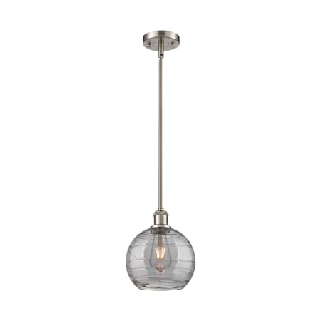 A large image of the Innovations Lighting 516-1S-10-8 Athens Deco Swirl Pendant Alternate Image