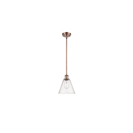 A large image of the Innovations Lighting 516-1S-10-8 Berkshire Pendant Alternate Image