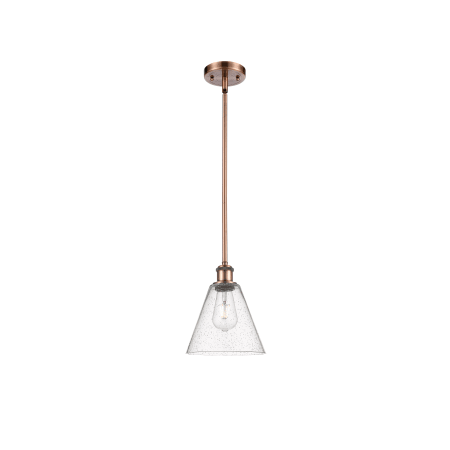 A large image of the Innovations Lighting 516-1S-10-8 Berkshire Pendant Alternate image