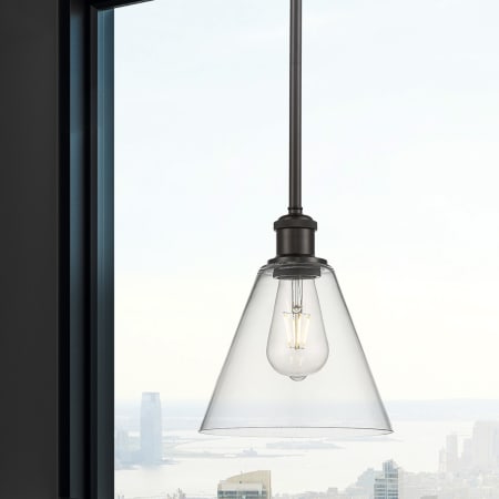 A large image of the Innovations Lighting 516-1S-10-8 Berkshire Pendant Alternate Image