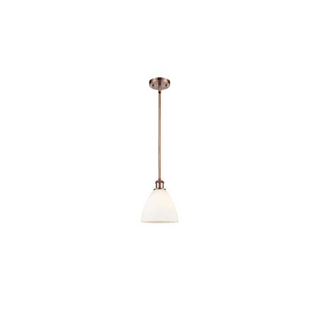 A large image of the Innovations Lighting 516-1S-10-8 Bristol Pendant Alternate Image