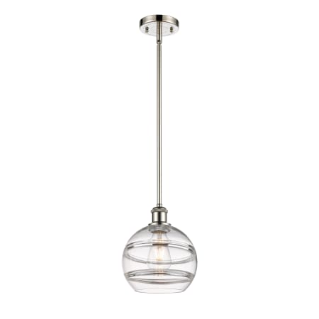 A large image of the Innovations Lighting 516-1S-10-8 Rochester Pendant Alternate Image
