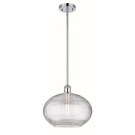 A large image of the Innovations Lighting 516-1S-11-12 Ithaca Pendant Alternate Image
